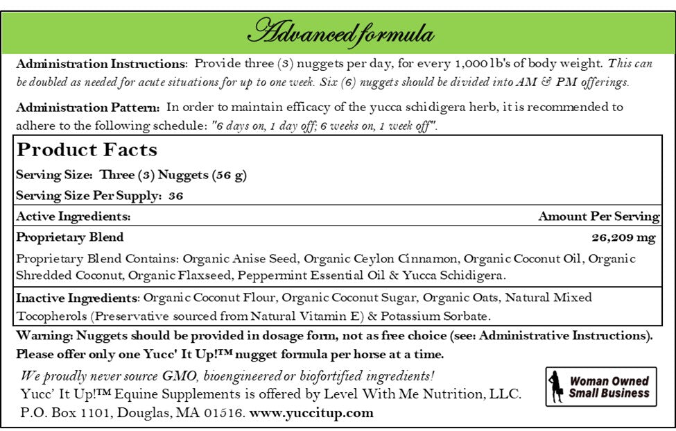 Yucc' It Up!® Advanced formula – Yucc' It Up! Equine Supplements