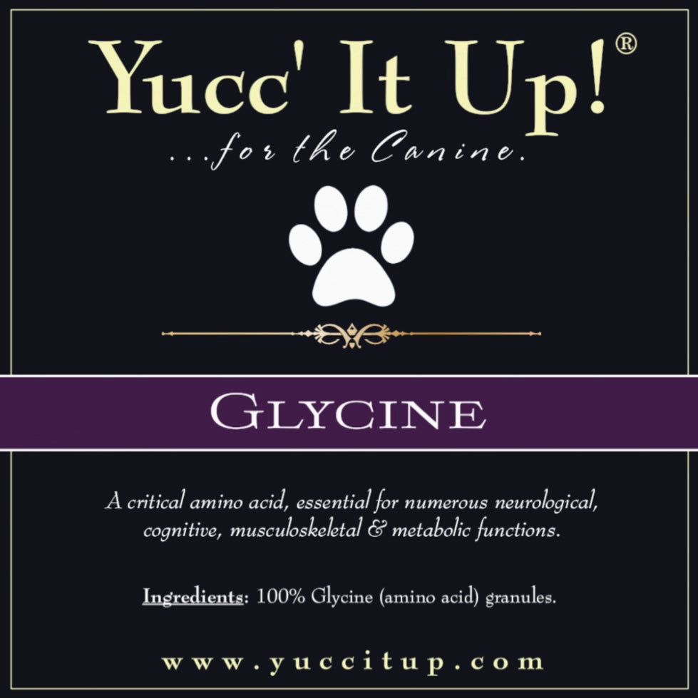Glycine (amino acid)for the Canine. Yucc' It Up! Equine Supplements