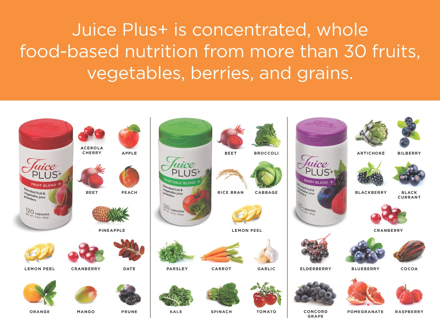 Juice Plus+ (Whole Food Nutrition) – Yucc' It Up! Equine Supplements