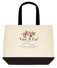 Load image into Gallery viewer, Yucc&#39; It Up!® Canvas Tote - Summer flowers